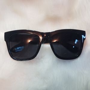 Black 1980s Style Sunglasses